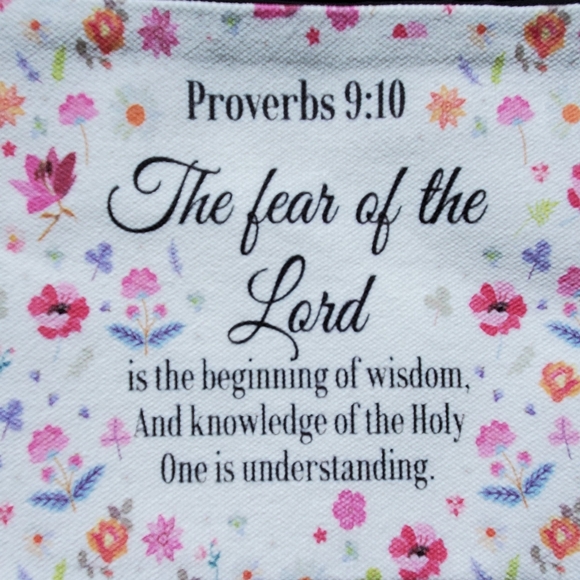 2 Bible Verse Zipper Makeup/Cosmetic Bags New - Picture 5 of 5